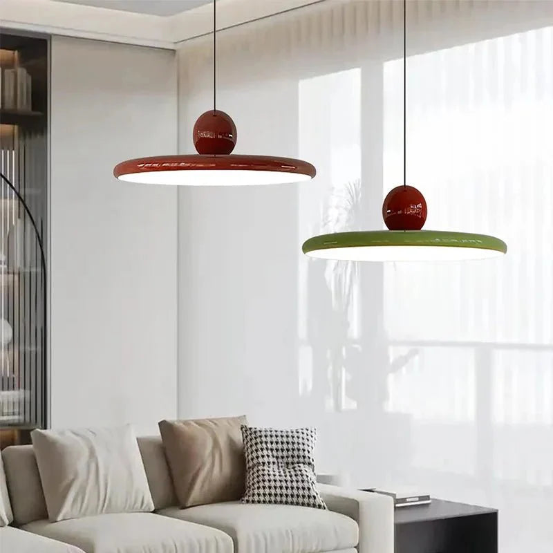 Noé LED Hanglamp Crème - Vliegende Schotel Metaal