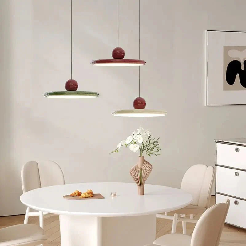 Noé LED Hanglamp Crème - Vliegende Schotel Metaal
