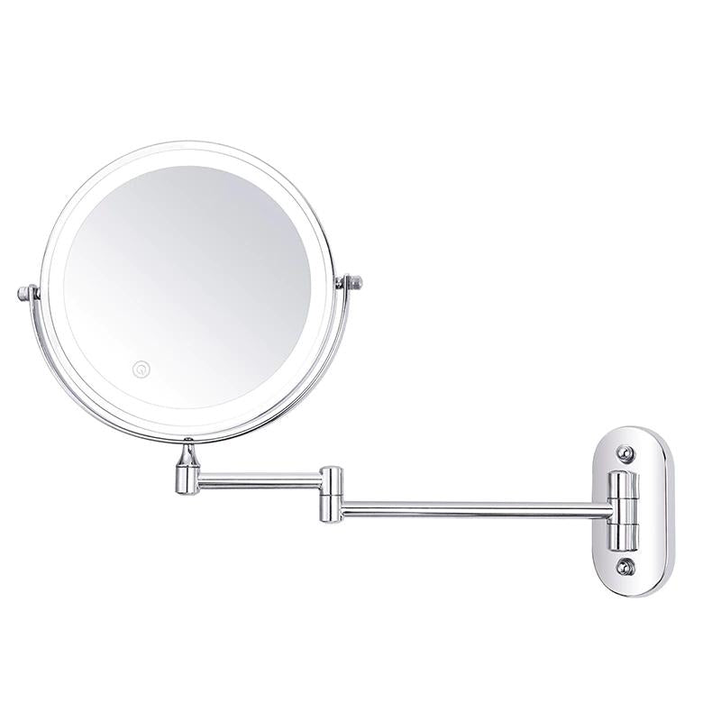 Oplaadbare LED Make-up Spiegel Marie - Chroomzilver