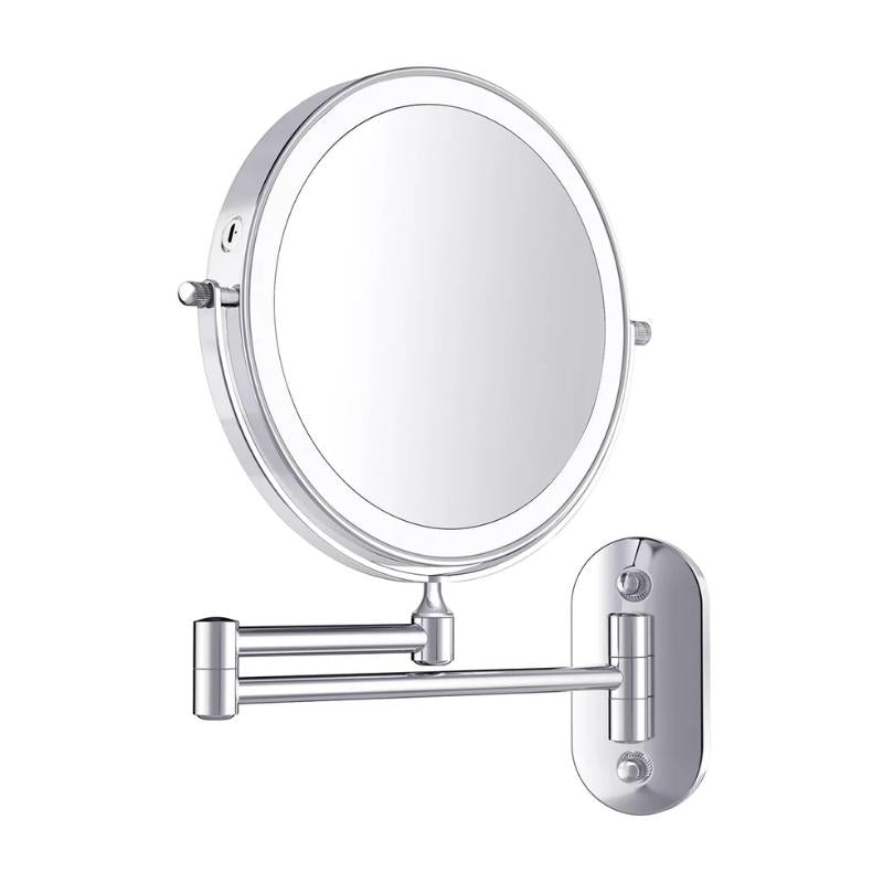 Oplaadbare LED Make-up Spiegel Marie - Chroomzilver