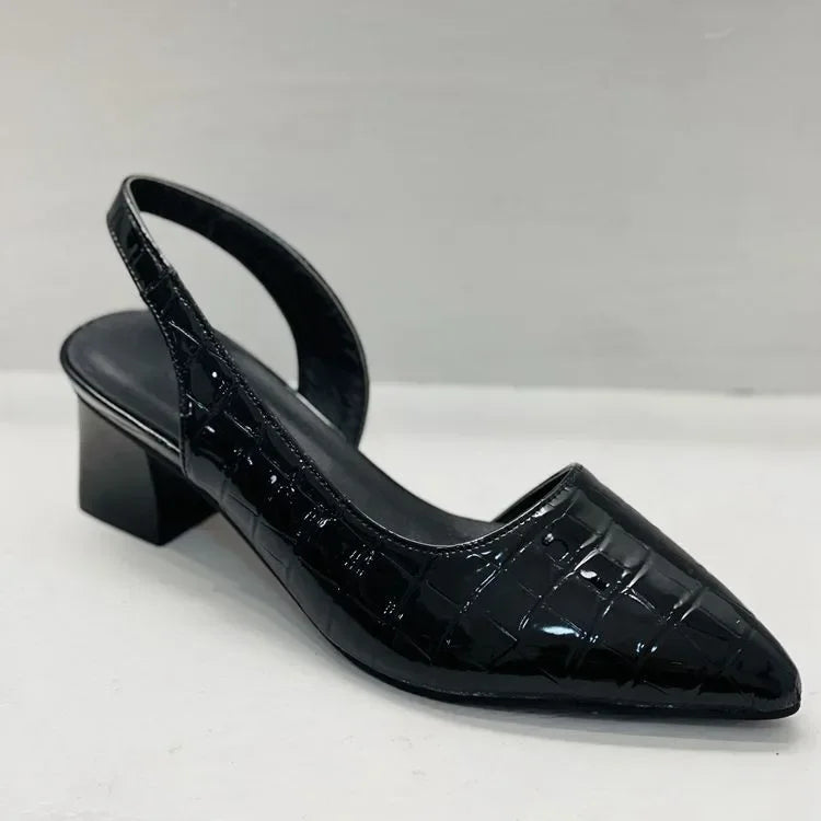 Orthopedische Croco Pumps - Bruin Comfort