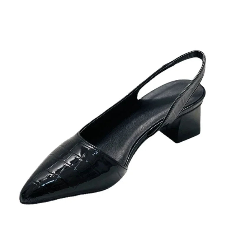 Orthopedische Croco Pumps - Bruin Comfort