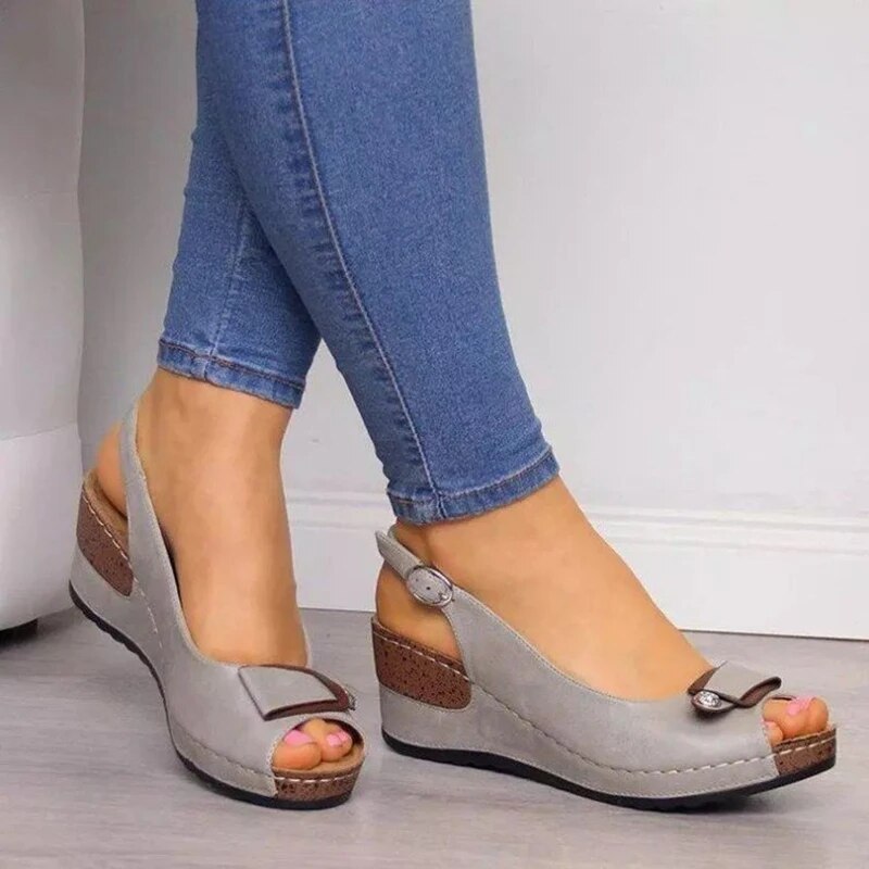 Orthopedische Dames Sandalen met Hak Comfort