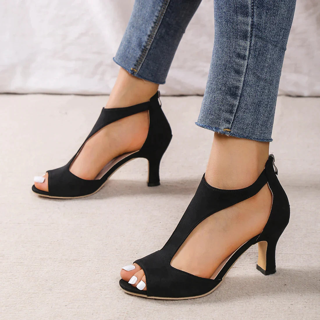 Orthopedische Dames Sandalen met Hak - Stijlvol