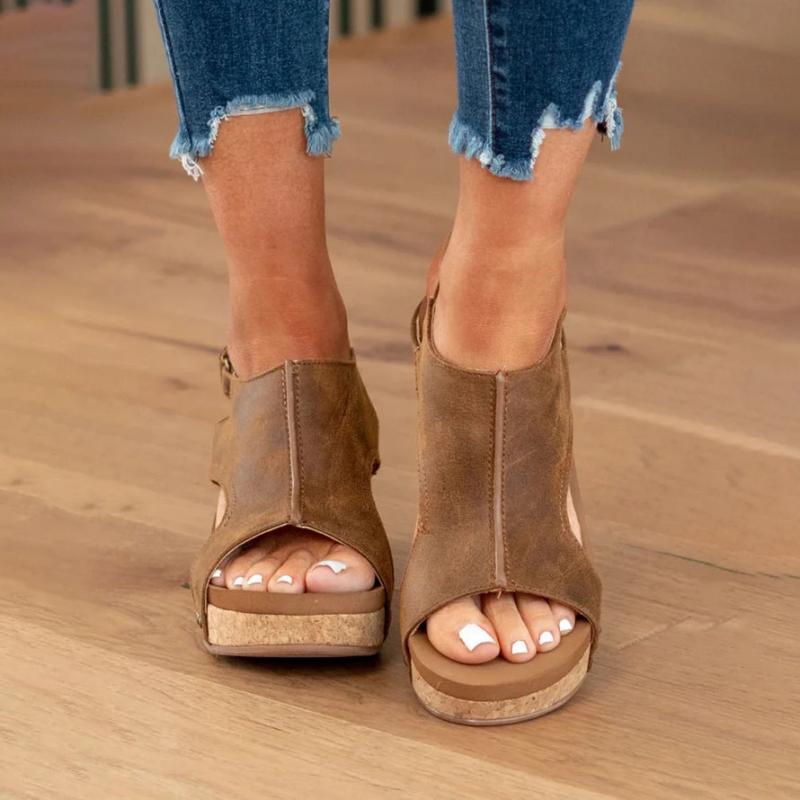 Orthopedische Leren Dames Sandalen Comfort Plus