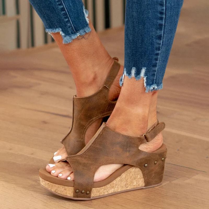 Orthopedische Leren Dames Sandalen Comfort Plus