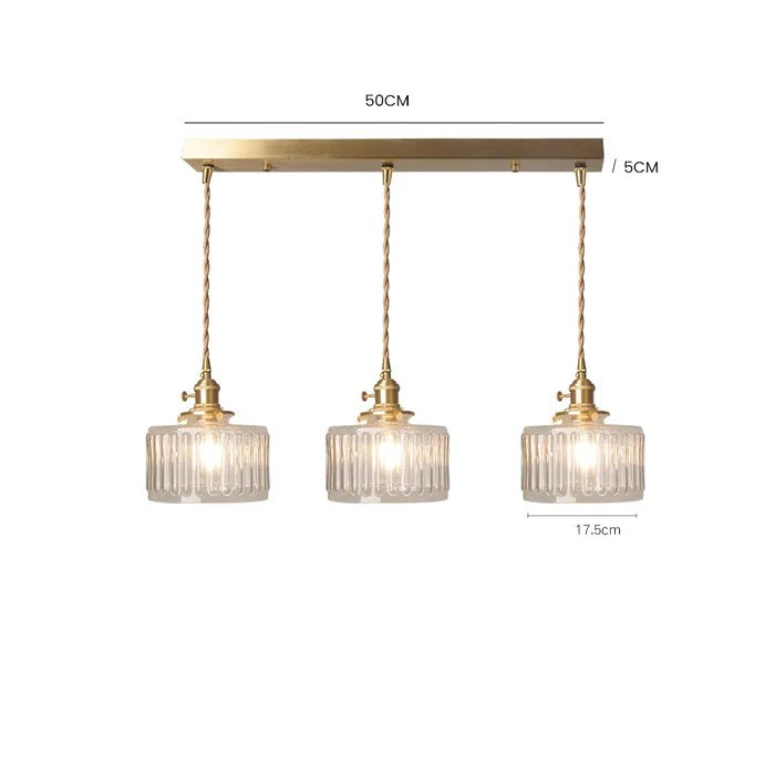 Ottilia Elegantie Vintage Glazen Hanglamp - Chic