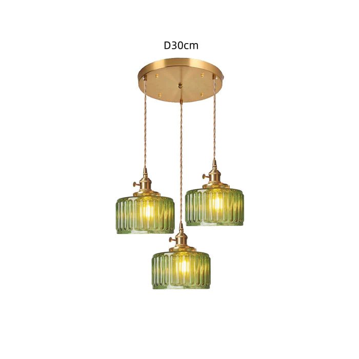 Ottilia Elegantie Vintage Glazen Hanglamp - Chic