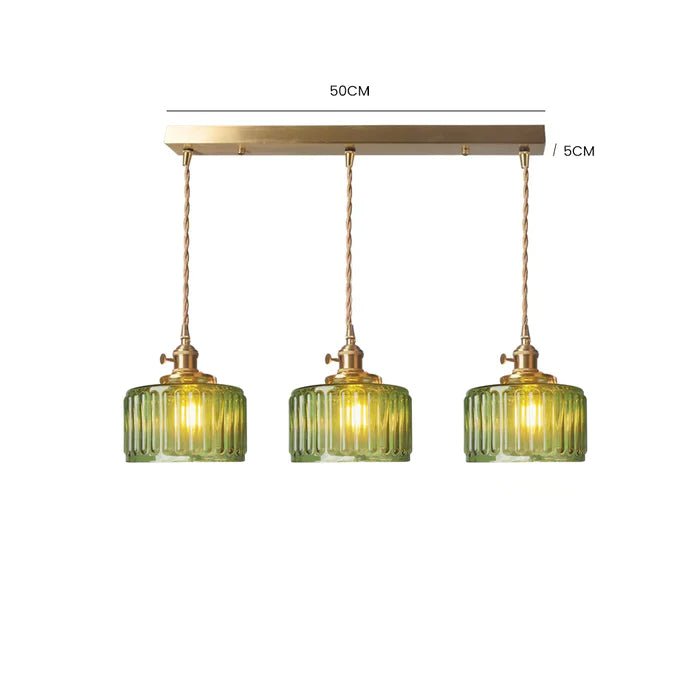 Ottilia Elegantie Vintage Glazen Hanglamp - Chic
