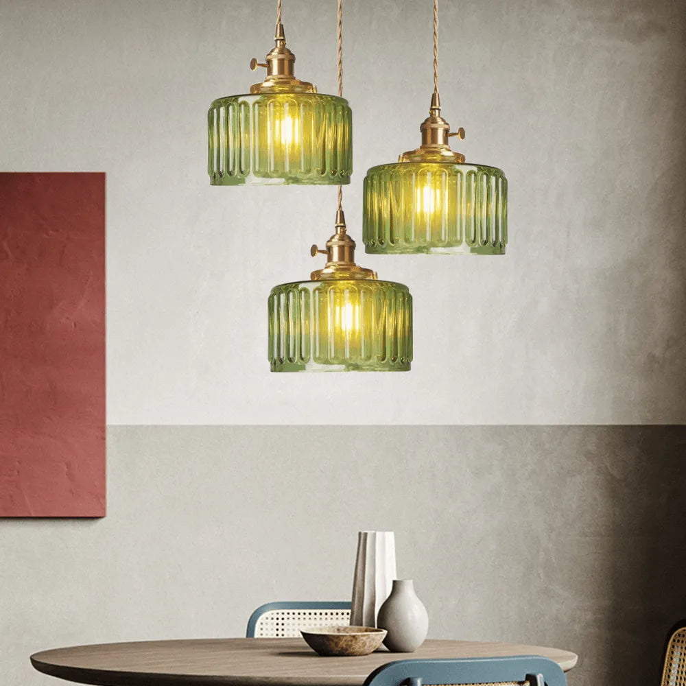 Ottilia Elegantie Vintage Glazen Hanglamp - Chic