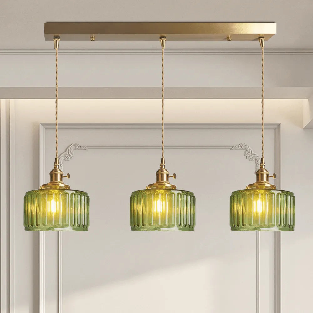 Ottilia Elegantie Vintage Glazen Hanglamp - Chic