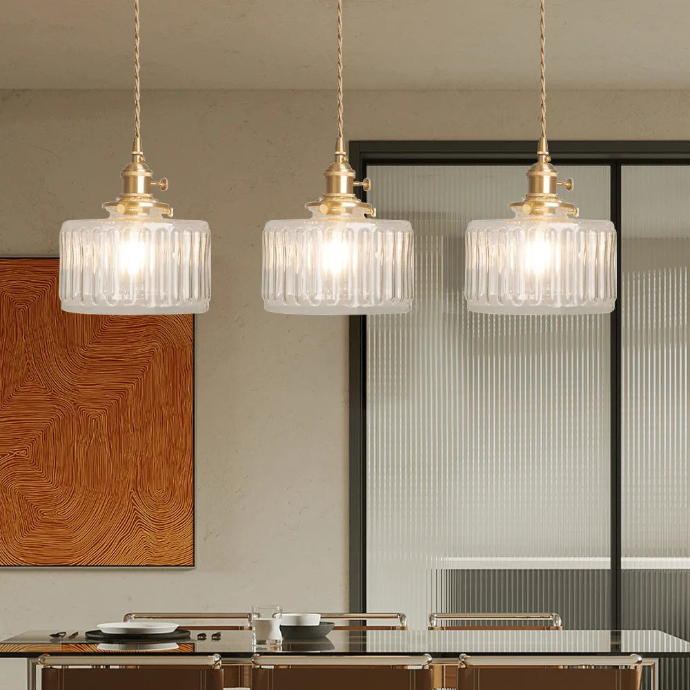 Ottilia Elegantie Vintage Glazen Hanglamp - Chic