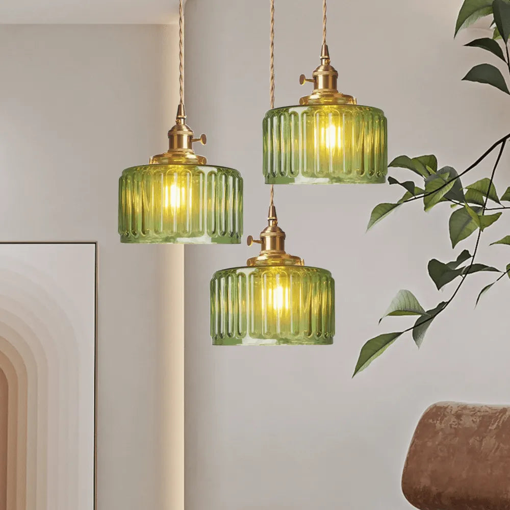 Ottilia Elegantie Vintage Glazen Hanglamp - Chic