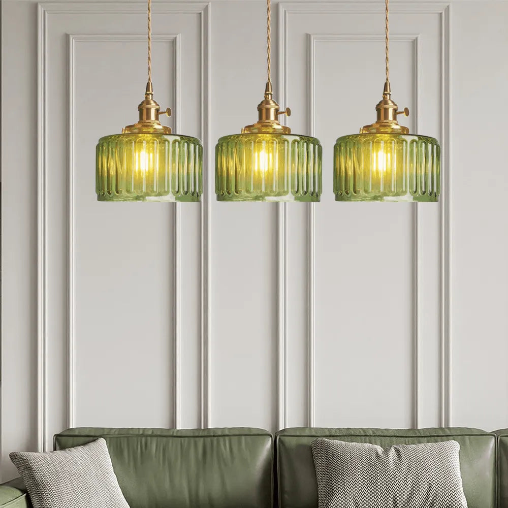 Ottilia Elegantie Vintage Glazen Hanglamp - Chic