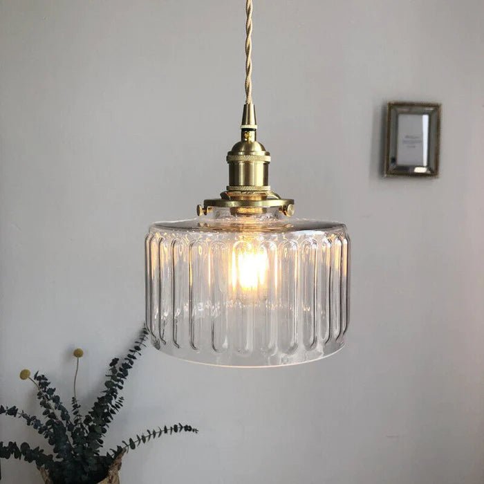 Ottilia Elegantie Vintage Glazen Hanglamp - Chic