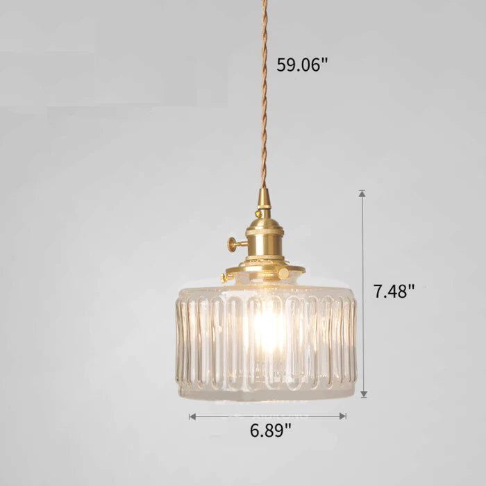 Ottilia Elegantie Vintage Glazen Hanglamp - Chic