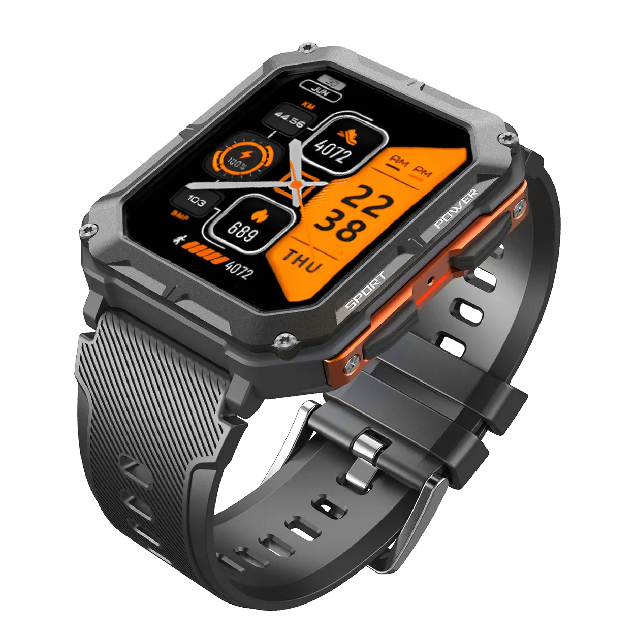 Outdoor Smartwatch 5ATM met Gezondheidsfuncties