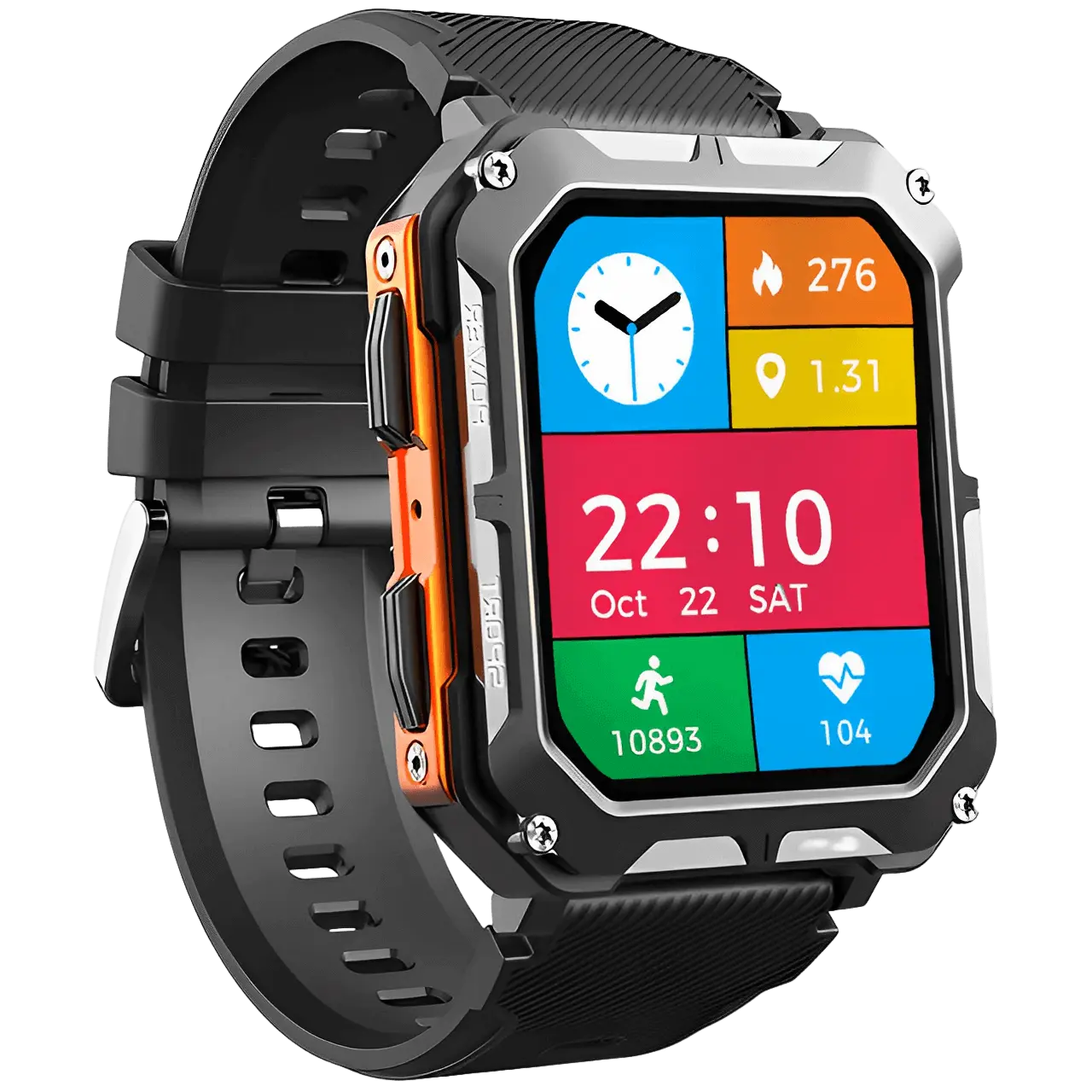 Outdoor Smartwatch 5ATM met Gezondheidsfuncties