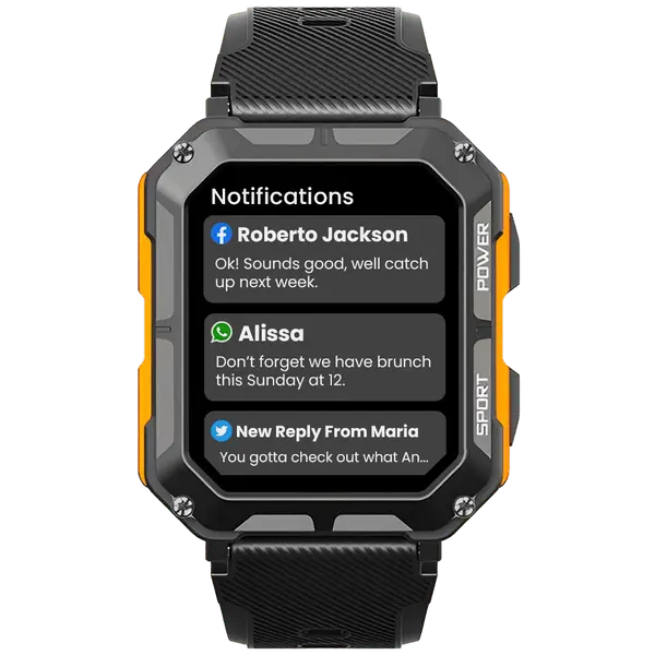 Outdoor Smartwatch 5ATM met Gezondheidsfuncties