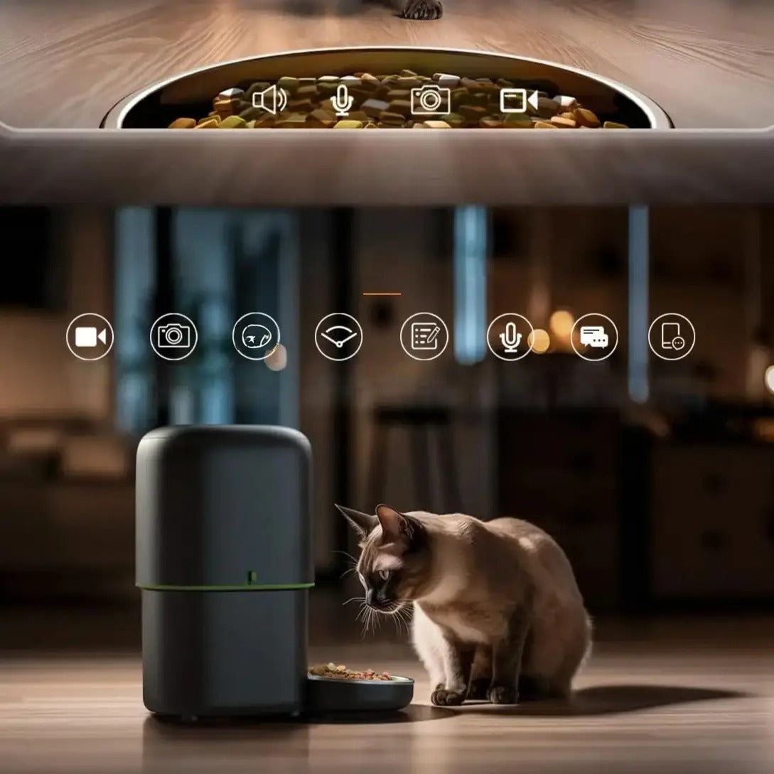 PapaPet Slimme Kattenvoerbak met Camera