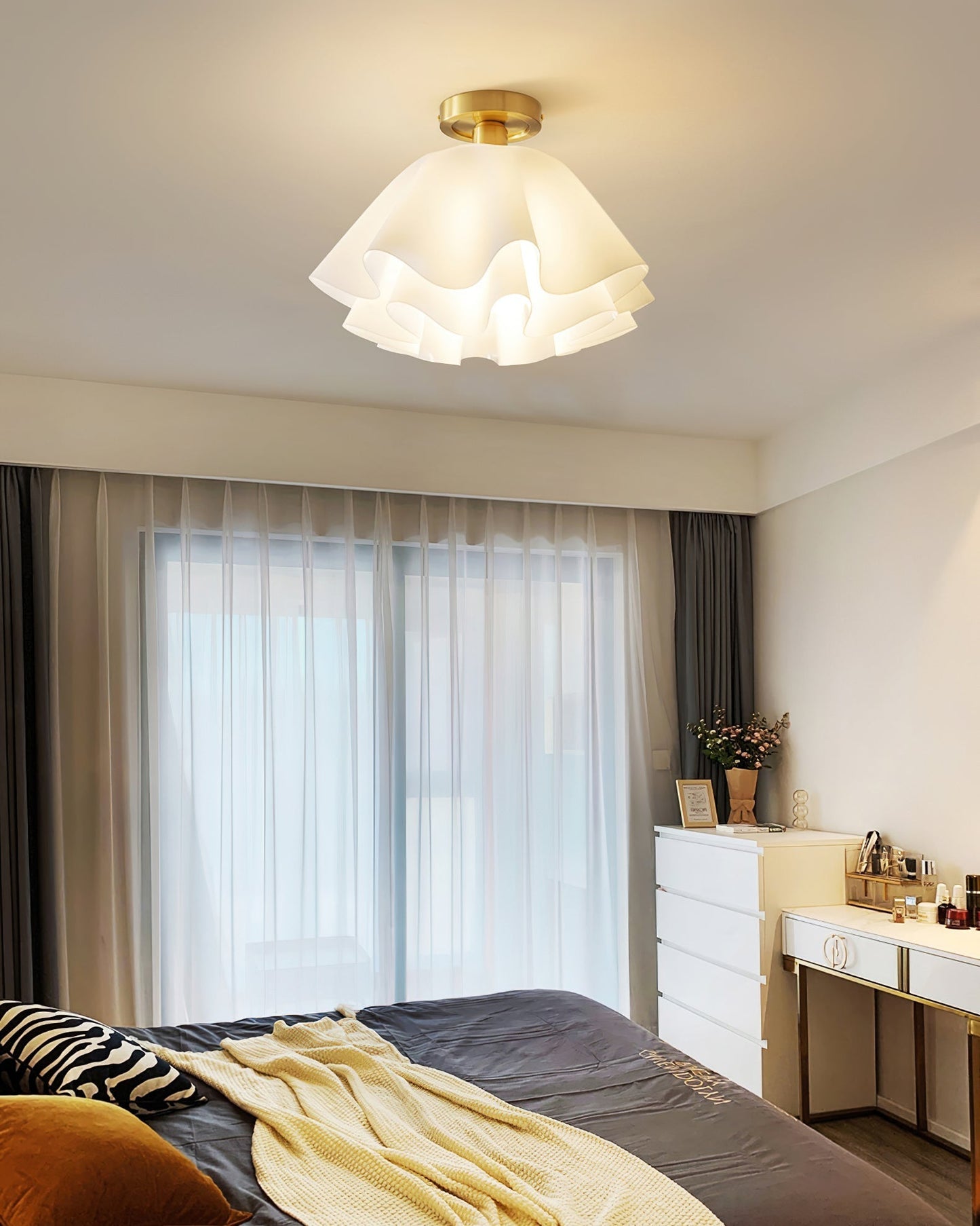Paula Plafondlamp - Hoogwaardig Koper LED Verlichting