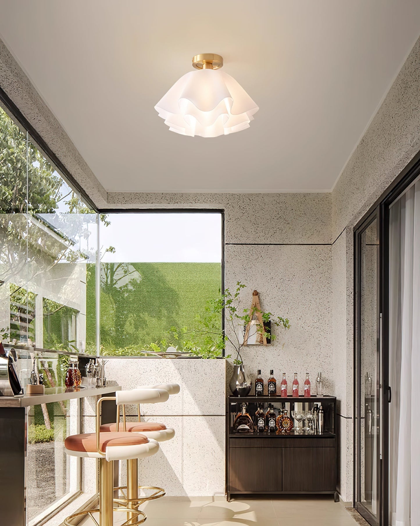 Paula Plafondlamp - Hoogwaardig Koper LED Verlichting