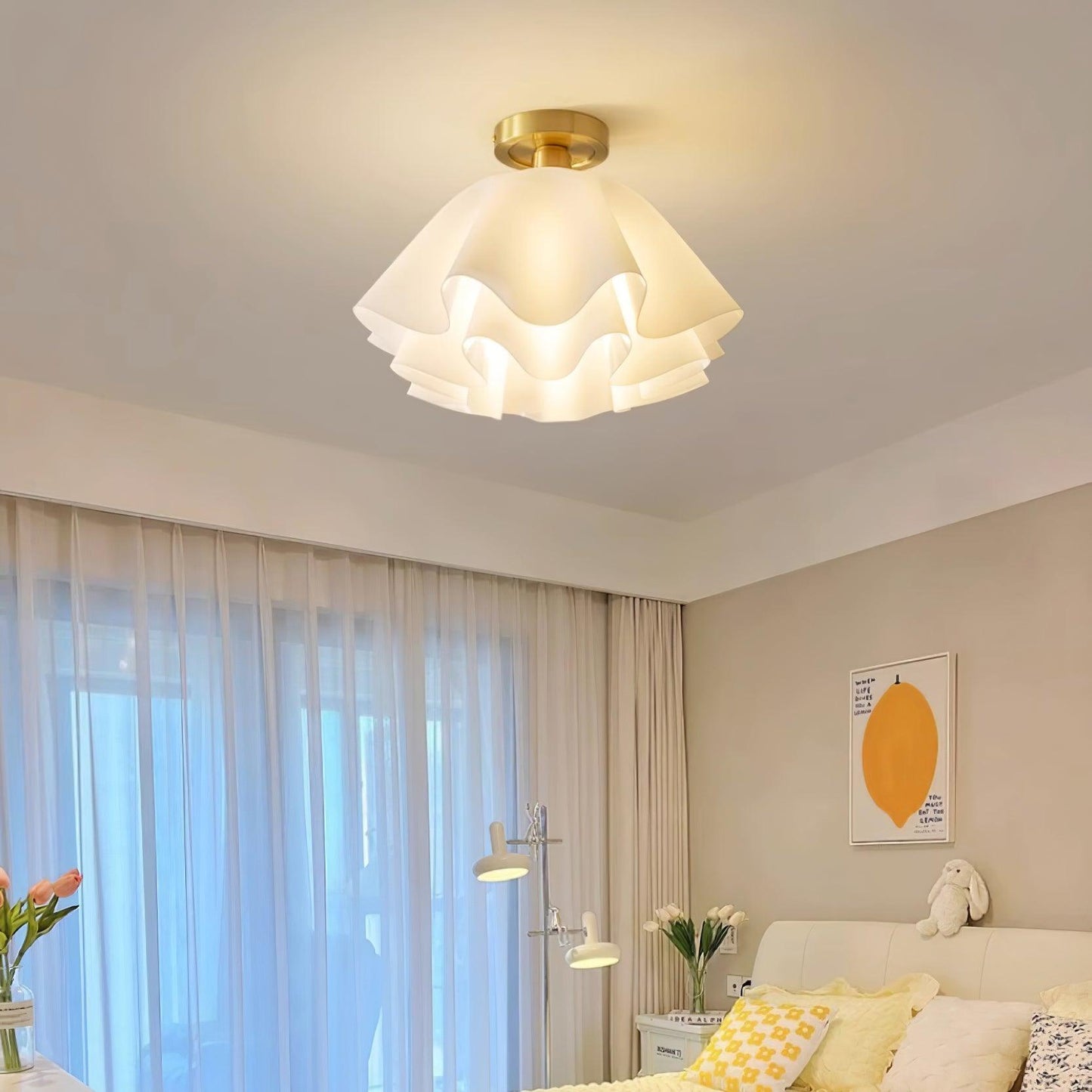 Paula Plafondlamp - Hoogwaardig Koper LED Verlichting