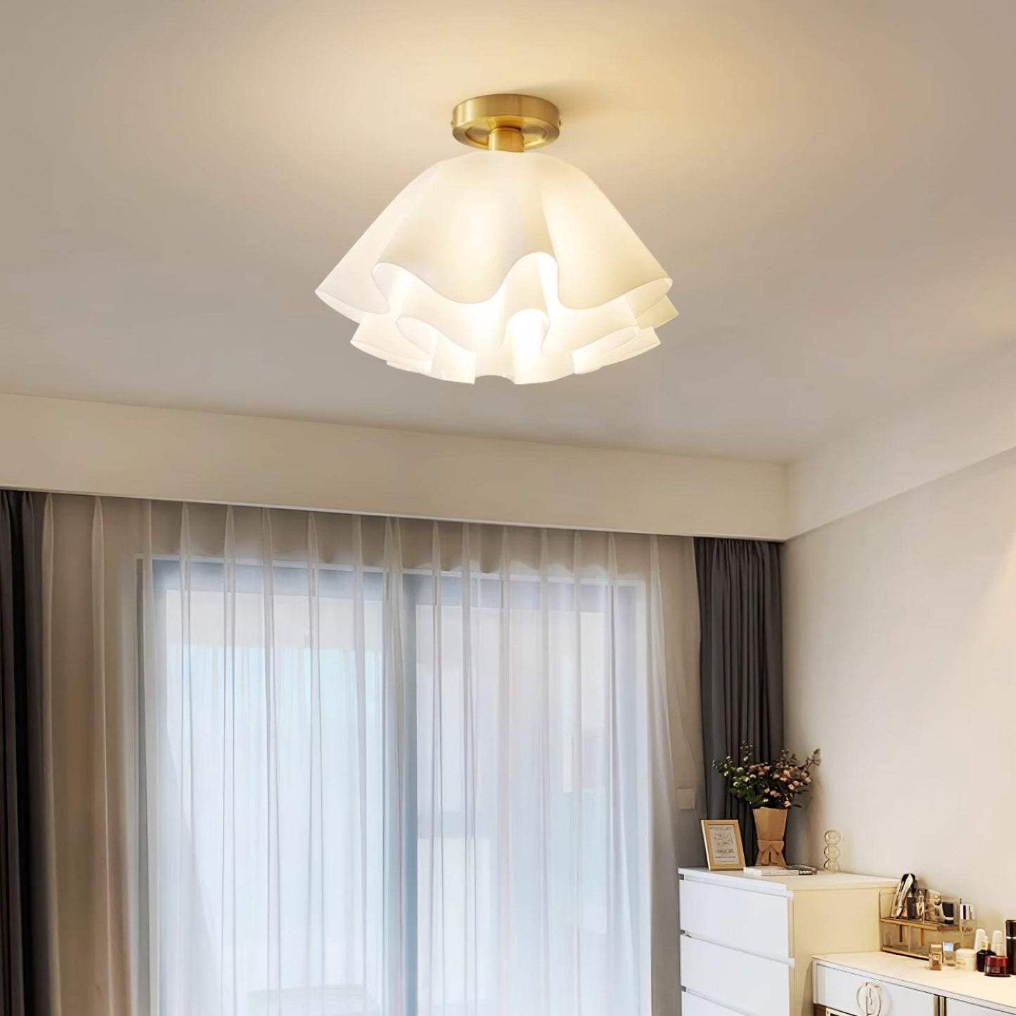 Paula Plafondlamp - Hoogwaardig Koper LED Verlichting