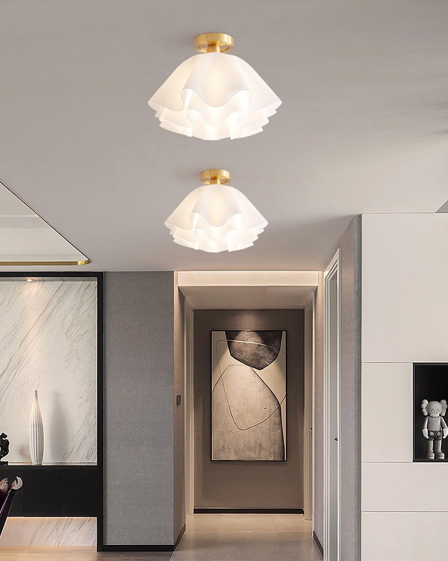 Paula Plafondlamp - Hoogwaardig Koper LED Verlichting