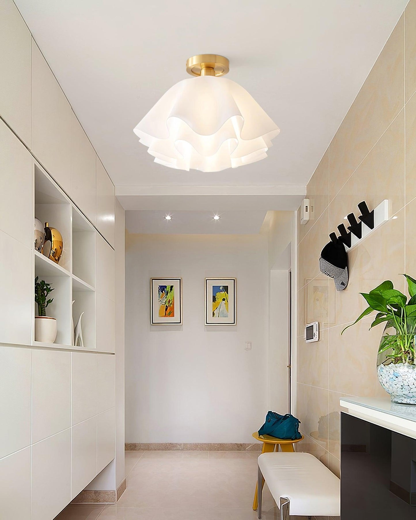 Paula Plafondlamp - Hoogwaardig Koper LED Verlichting