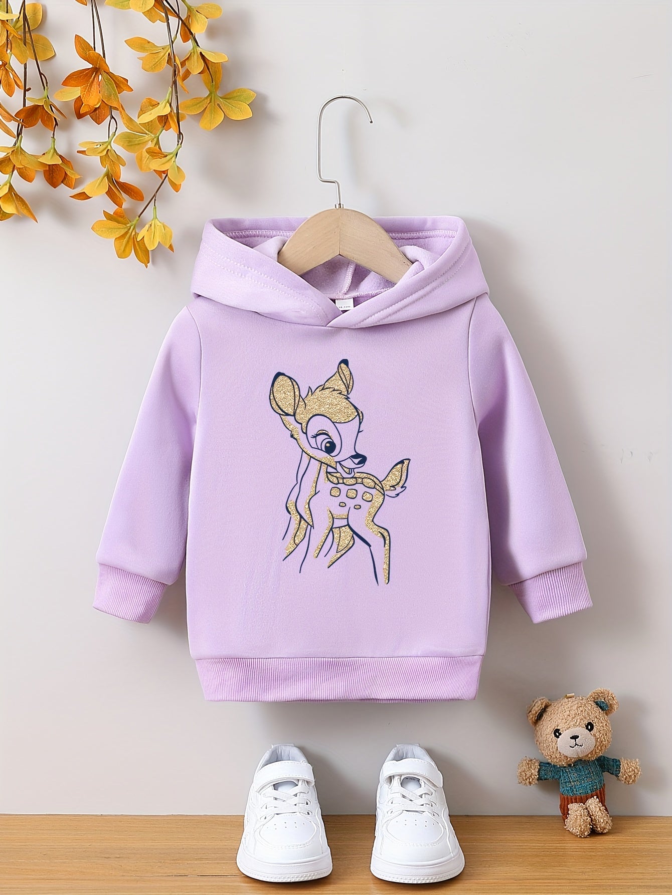 Peuter Meisjes Hoodie Cartoon Dierenprint Ana