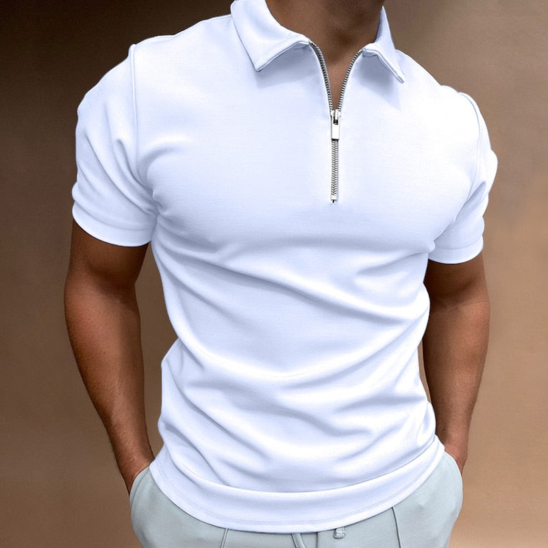 Poloshirt Heren Met Ritssluiting Elegance
