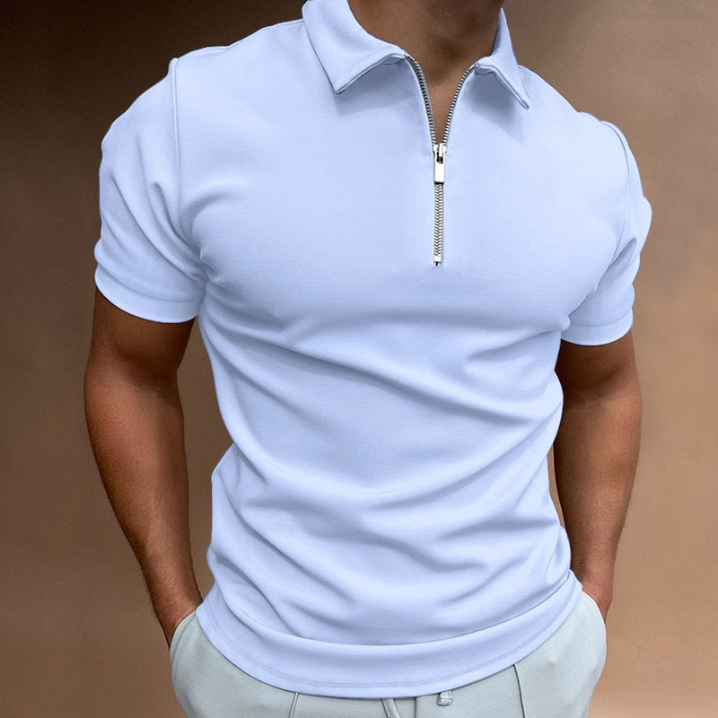 Poloshirt Heren Met Ritssluiting Elegance