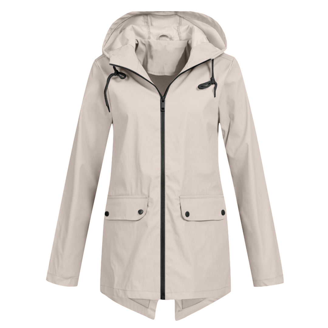 Presca Dames Regenjas Lang Met Capuchon