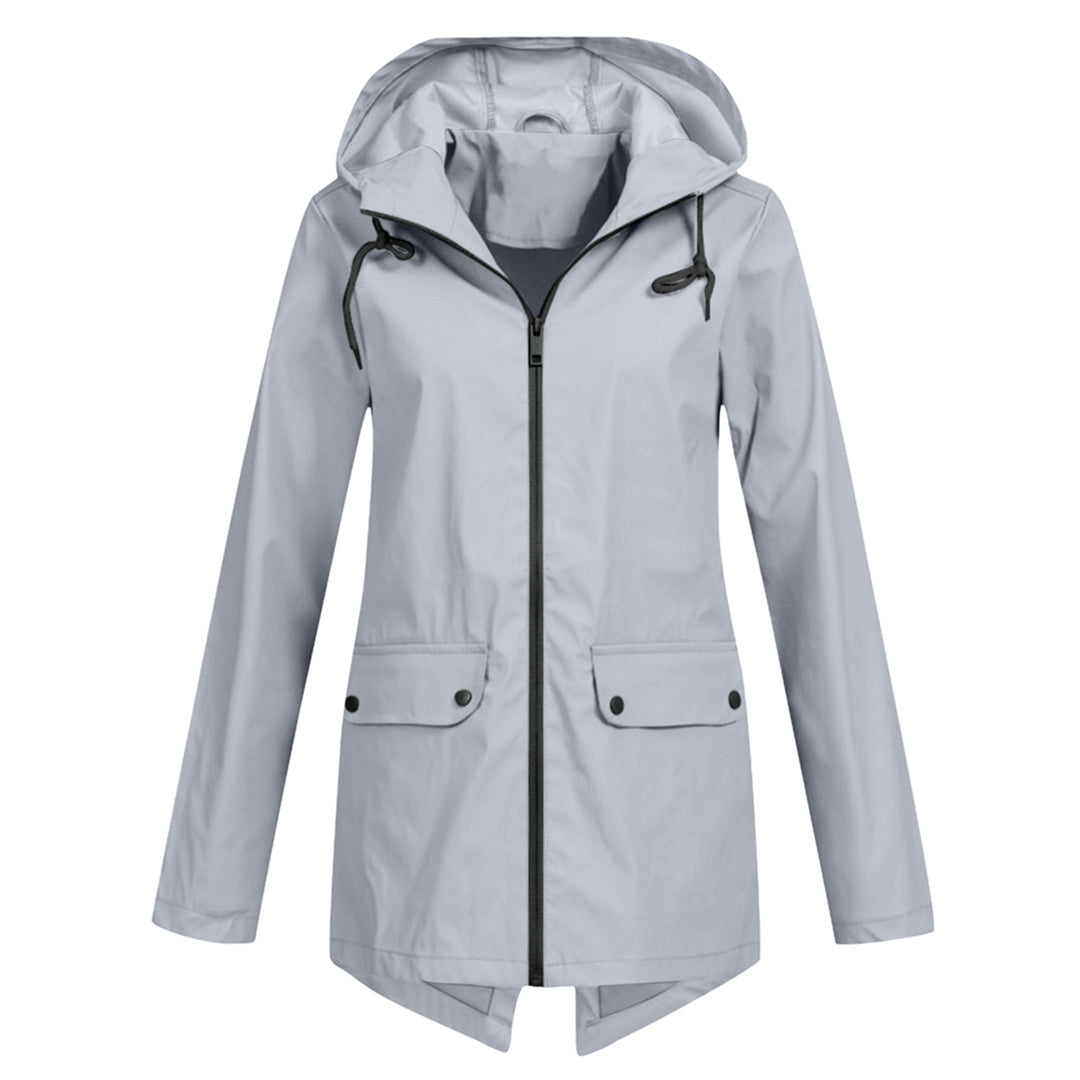 Presca Dames Regenjas Lang Met Capuchon