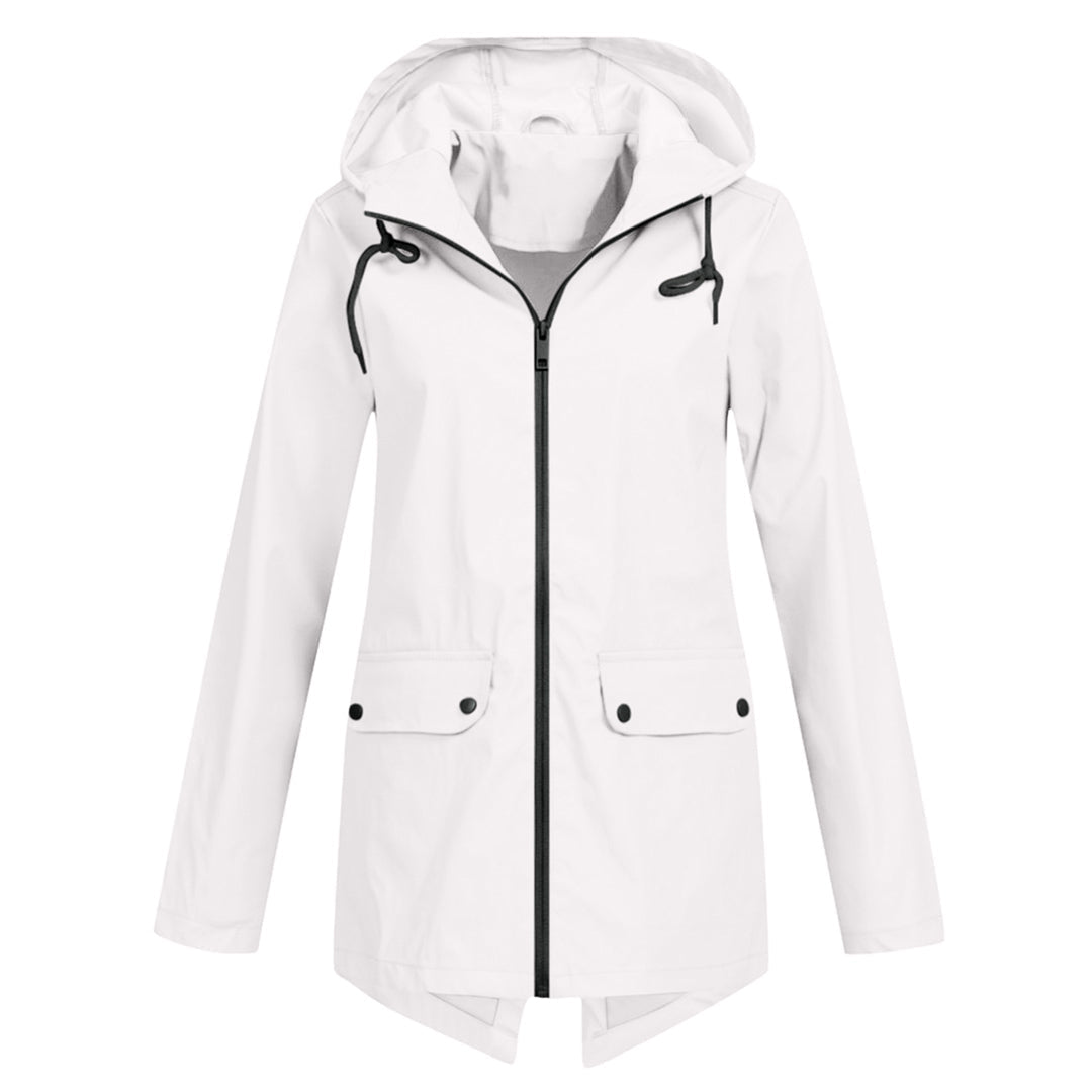 Presca Dames Regenjas Lang Met Capuchon