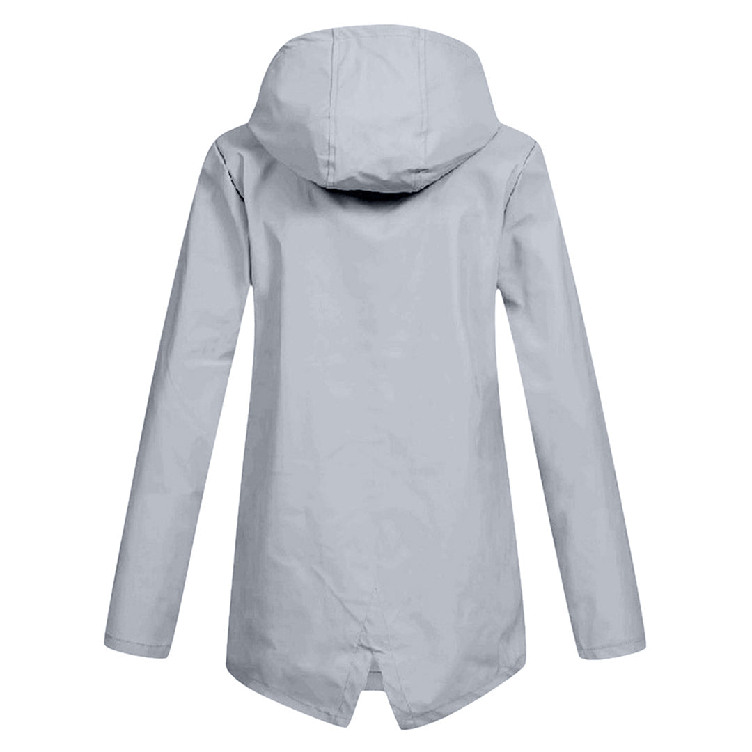 Presca Dames Regenjas Lang Met Capuchon