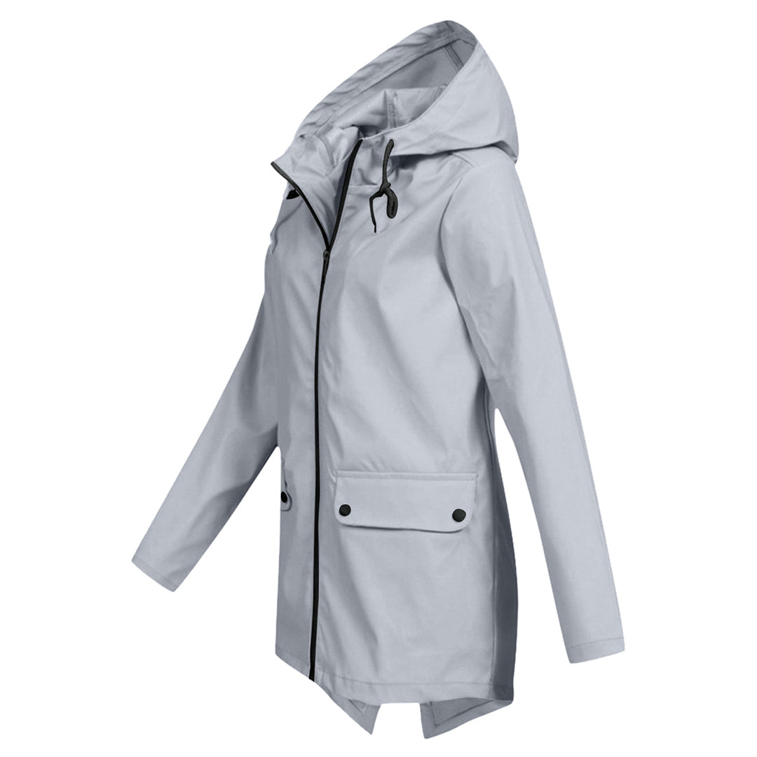 Presca Dames Regenjas Lang Met Capuchon