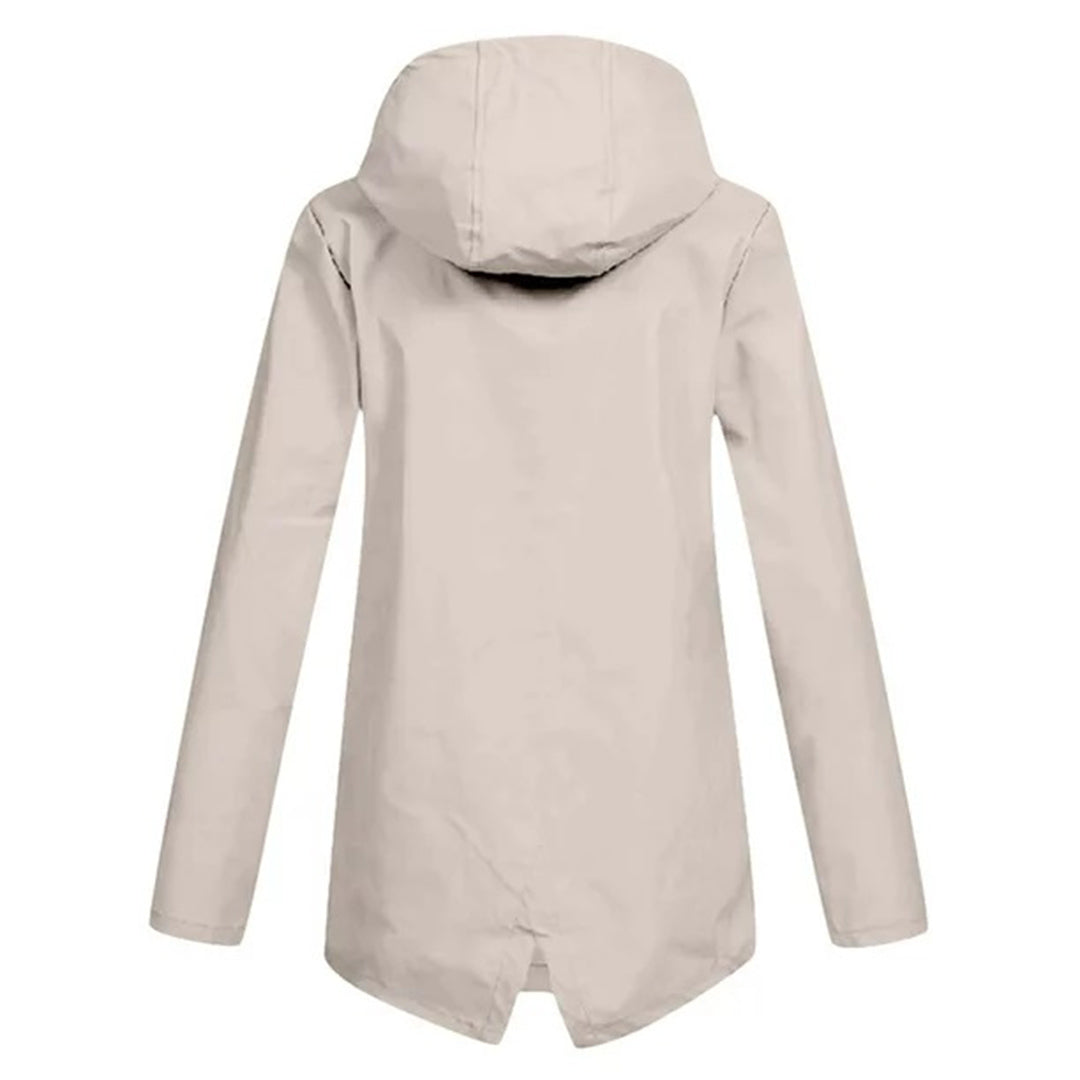 Presca Dames Regenjas Lang Met Capuchon