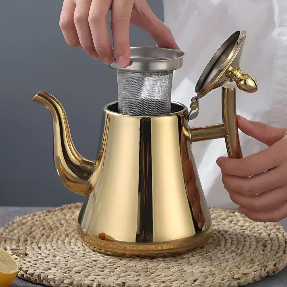 RVS Waterkoker met Filter en Ergonomisch Design
