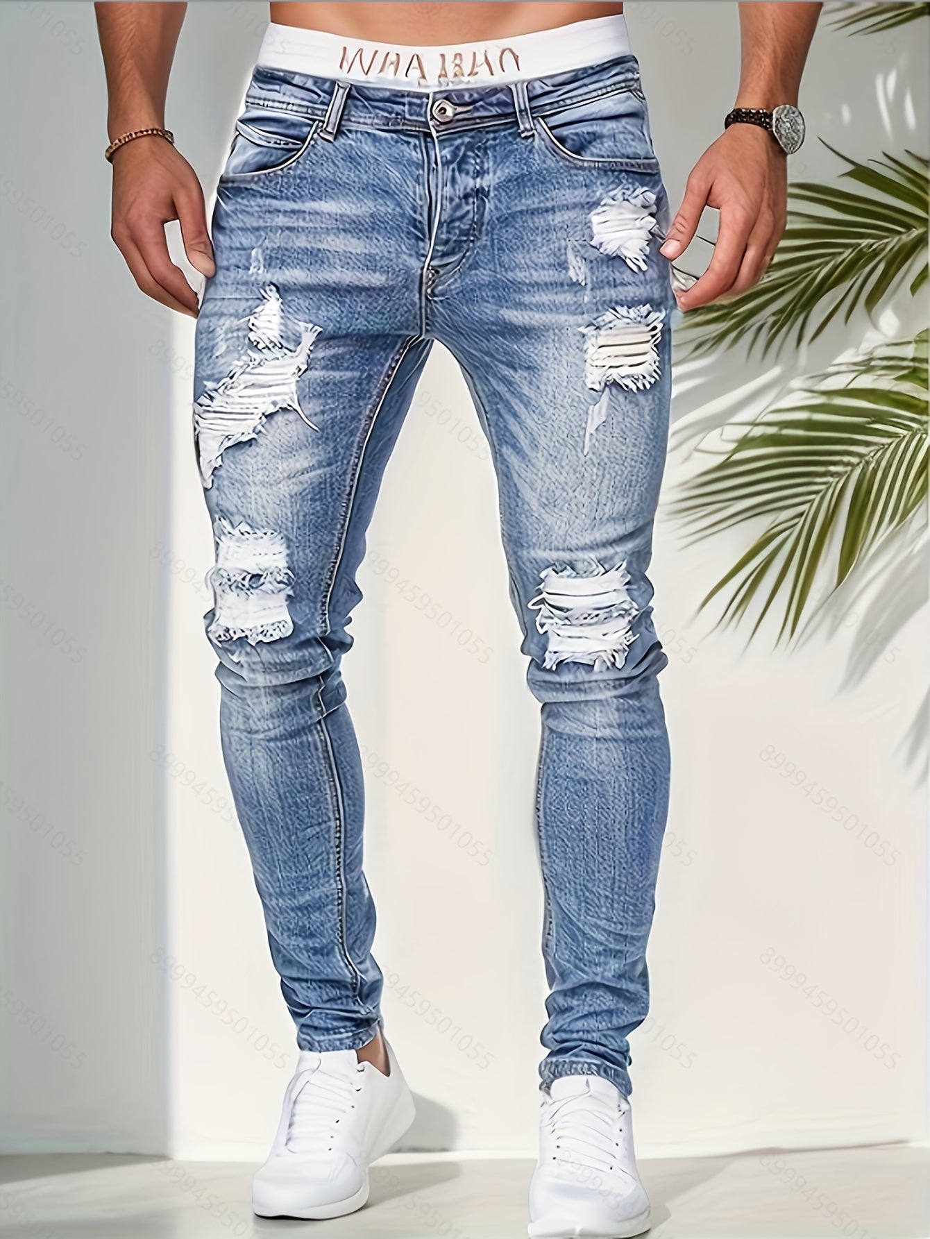 Repla Slim Fit Herenjeans Stretchdenim