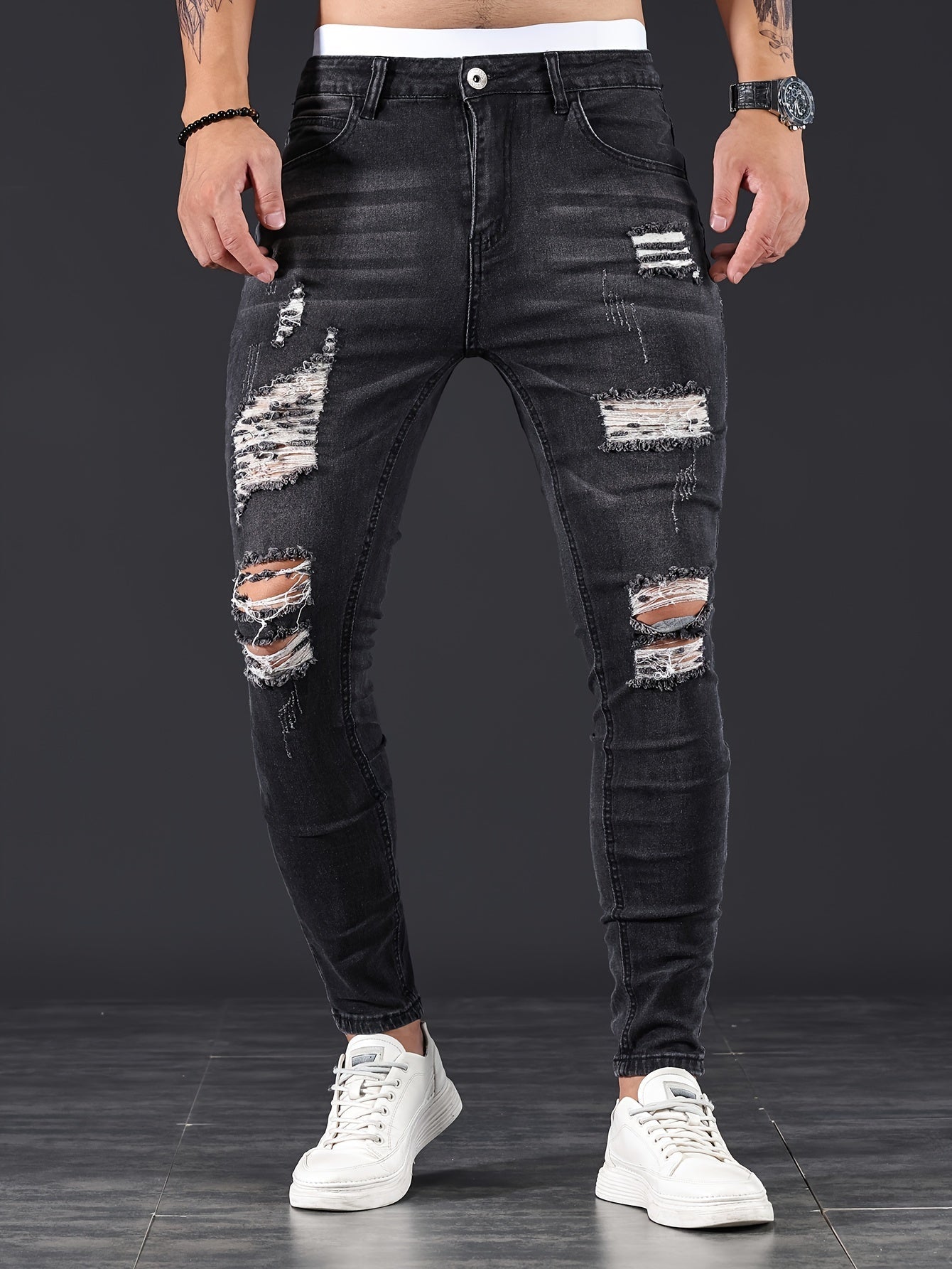 Repla Slim Fit Herenjeans Stretchdenim