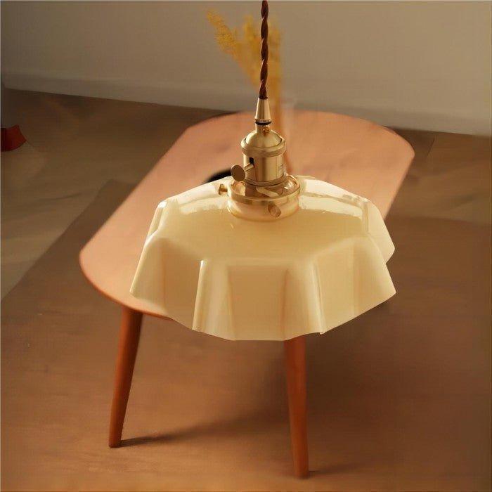 Retro Bloemen Hanglamp - Messing LED Verlichting
