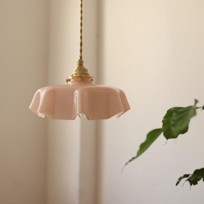 Retro Bloemen Hanglamp - Messing LED Verlichting