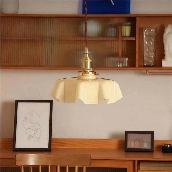Retro Bloemen Hanglamp - Messing LED Verlichting