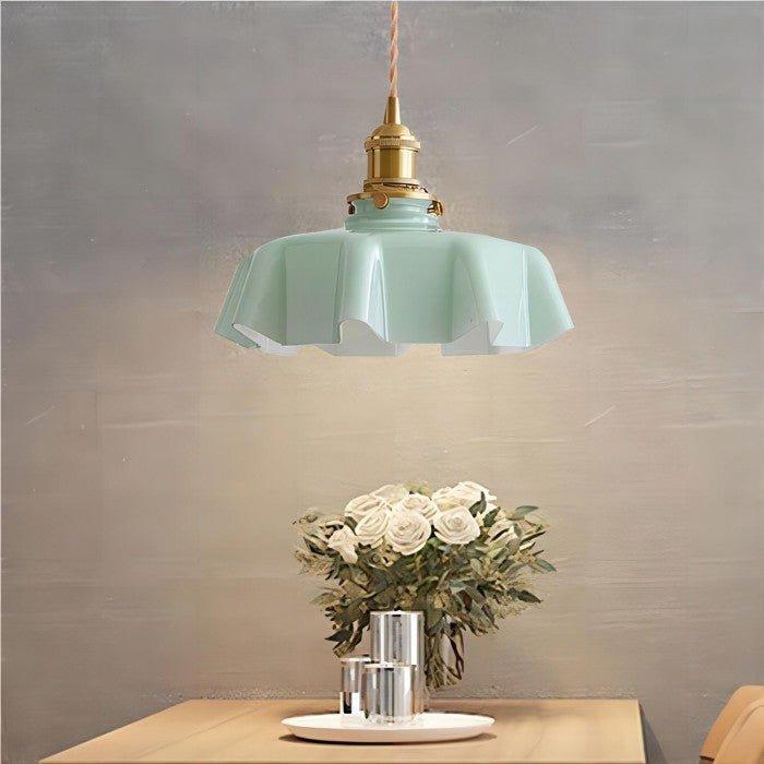 Retro Bloemen Hanglamp - Messing LED Verlichting