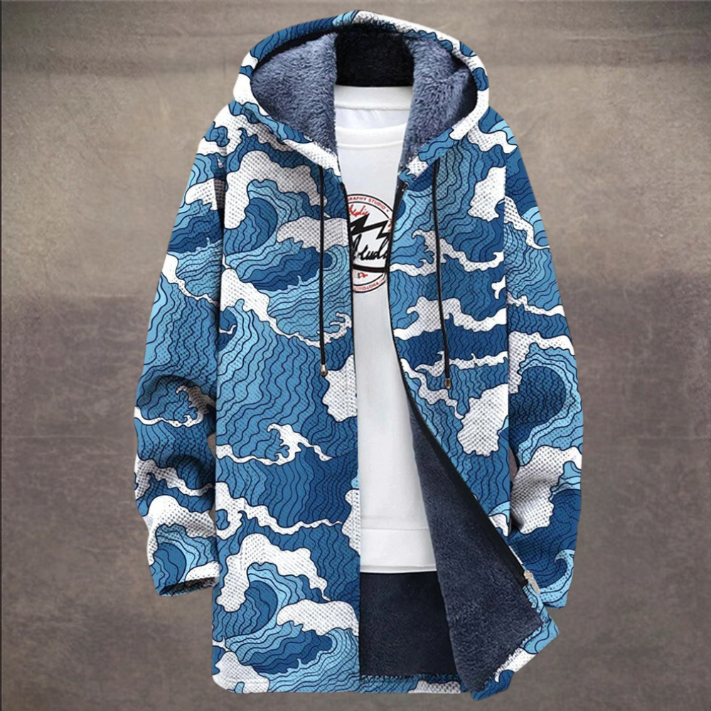 Retro Colorblock Herenvest met Moderne Twist