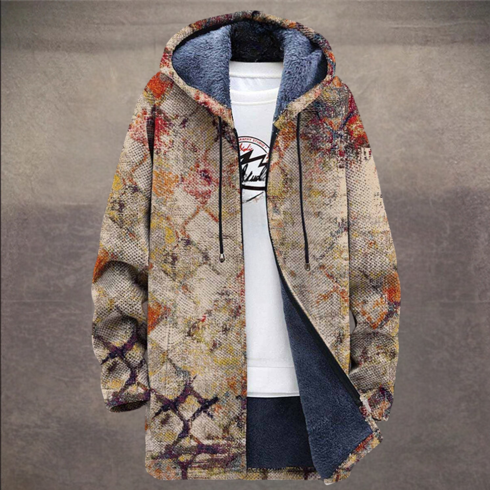 Retro Colorblock Herenvest met Moderne Twist