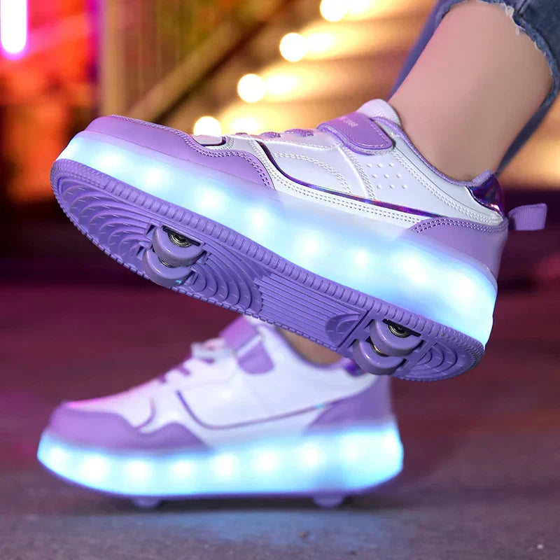 Rolsneakers met LED-verlichting en comfort