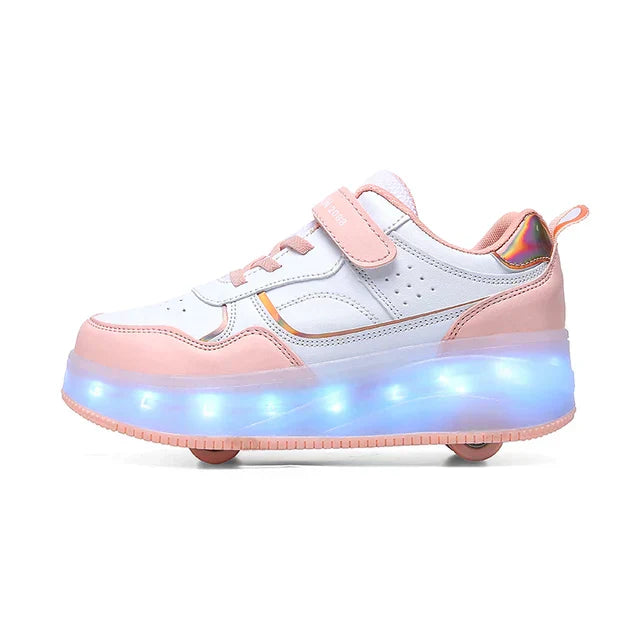 Rolsneakers met LED-verlichting en comfort
